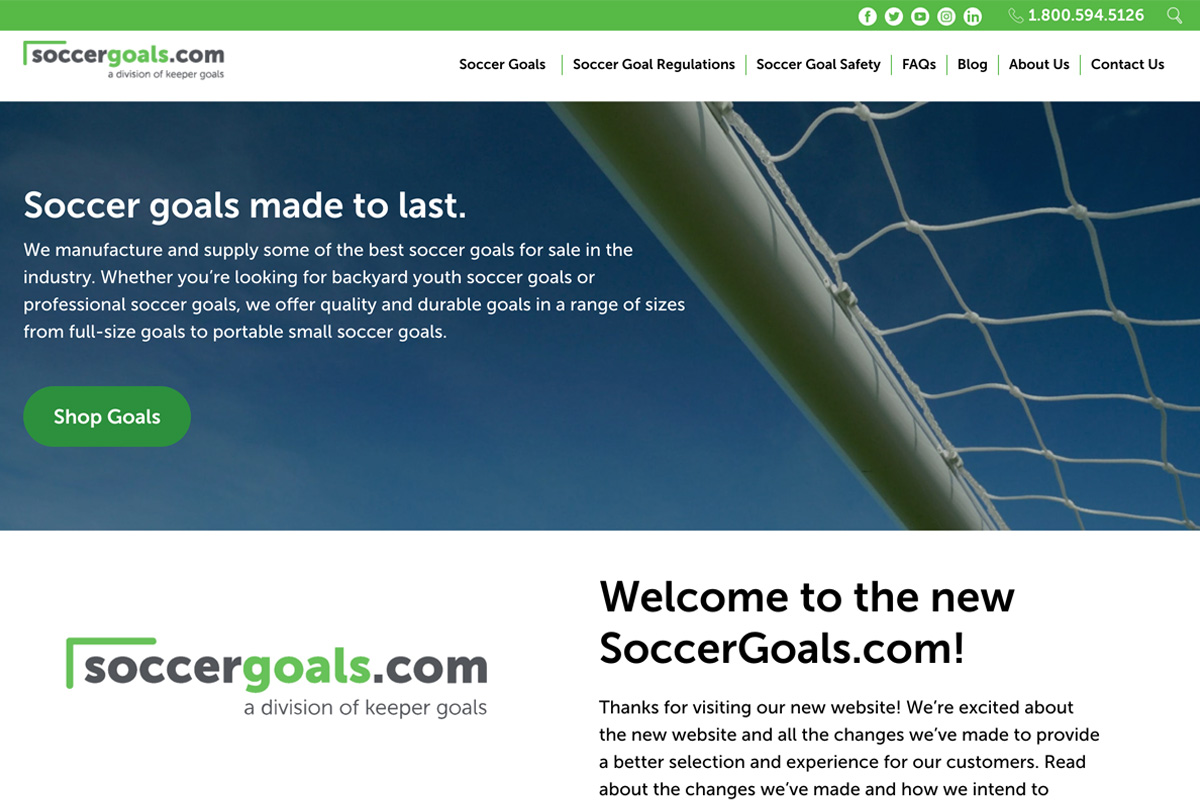 Soccer Goals website